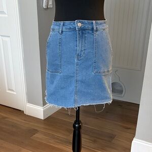 Marc New York Light Blue Denim Mini Skirt